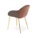 Стул HALMAR K304 темно-серый/коричневый